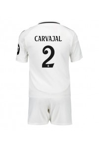 Real Madrid Daniel Carvajal #2 Babytruitje Thuis tenue Kind 2024-25 Korte Mouw (+ Korte broeken)